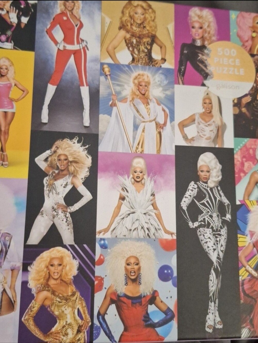 Rupaul Drag Queen Collage Printed PUZZLE. In Original Box